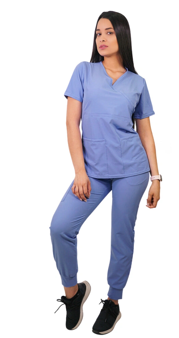 Pantalon Jogger Mujer Jogger Celeste Conjunto Antifluidos Celeste