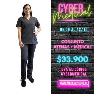 Conjunto Antifluido Gris Hero (Atenas + Medical)
