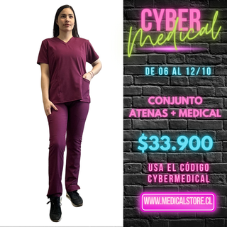 Conjunto Antifluido Burdeo Hero  (Atenas + Medical)