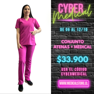 Conjunto Antifluido Fucsia Hero (Atenas + Medical)