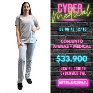 Conjunto Antifluido Gris Perla Hero (Atenas + Medical)