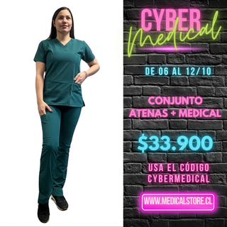 Conjunto Antifluido Verde Botella Hero (Atenas + Medical)