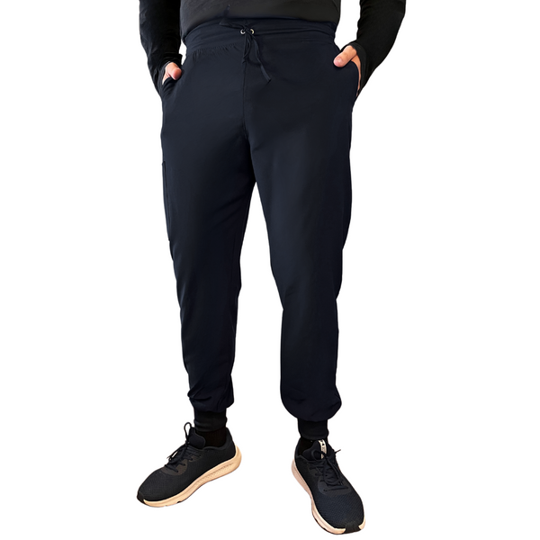 CONJUNTO HOMBRE JOGGER ANTIFLUIDO NEGRO MODELO ESPARTA