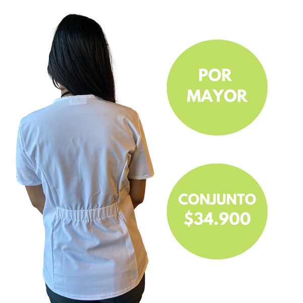 POLERA MUJER RIPHOLIA ANTIFLUIDOS BLANCO 2332