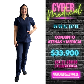 Conjunto Antifluido Azul Marino Hero (Atenas+ Medical)