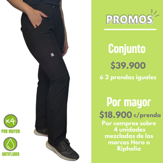 PANTALÓN NEGRO HERO ATENAS