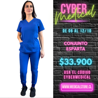 Conjunto Antifluido Jogger Azul Rey Hero Esparta
