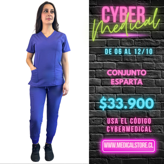 Conjunto Antifluido Jogger Morado Hero Esparta