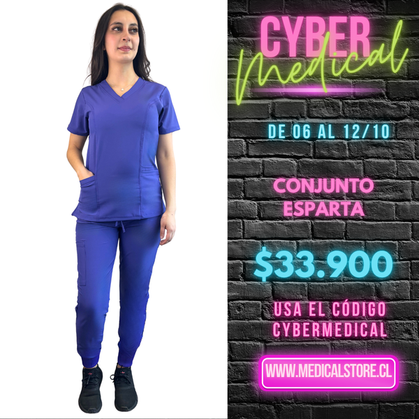 Conjunto Antifluido Jogger Morado Hero Esparta