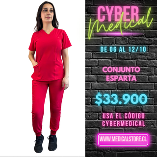 Conjunto Antifluido Jogger Rojo Hero Esparta
