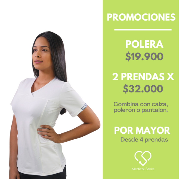 POLERA LYCRA RIPHOLIA BLANCO 765