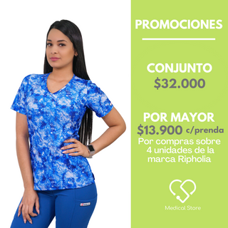 POLERA LYCRA RIPHOLIA AZUL REY 2338