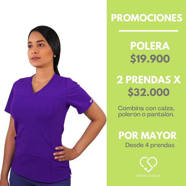 POLERA LYCRA RIPHOLIA MORADO 2040