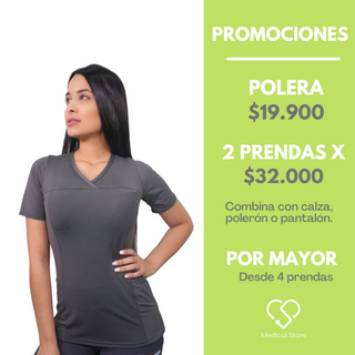 POLERA LYCRA RIPHOLIA GRIS 2292