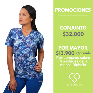 POLERA LYCRA RIPHOLIA AZUL REY 2210