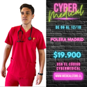 Polera Hombre Antifluido Rojo Modelo Madrid