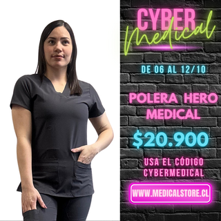 Top Antifluido Gris Hero Medical