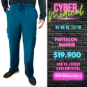 Pantalón Recto Antifluido Hombre Modelo Madrid Verde Petróleo