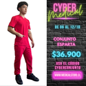 Conjunto Hombre Jogger Antifluido Rojo Modelo Esparta