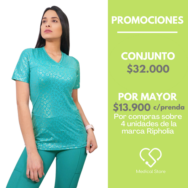 POLERA LYCRA TURQUESA 2306