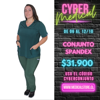 Conjunto Spandex Verde Botella
