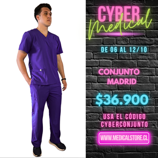 Conjunto Antifluido Hombre Morado Modelo Madrid