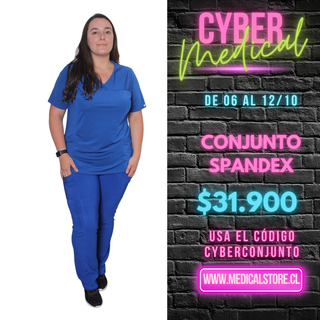Conjunto Spandex Azul Rey
