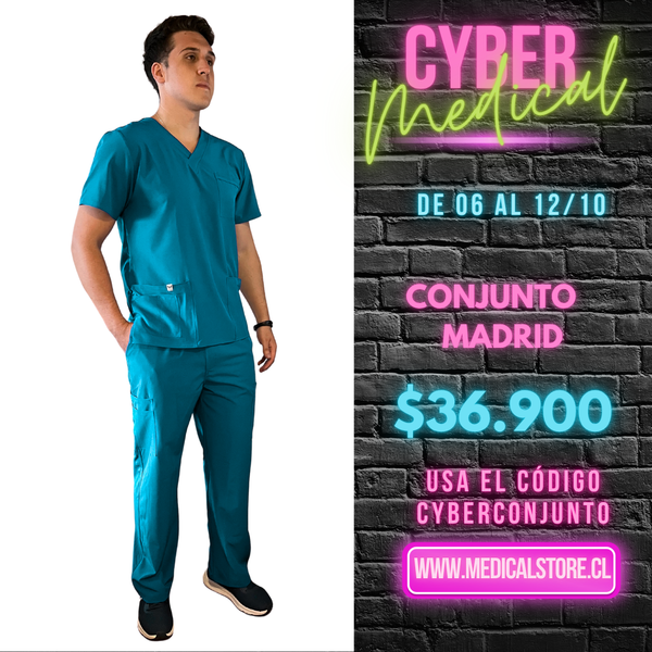 Conjunto Antifluido Hombre Turquesa Modelo Madrid