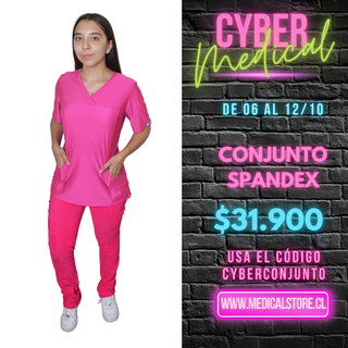 Conjunto Spandex Fucsia