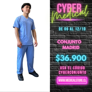 Conjunto Antifluido Hombre Celeste Modelo Madrid