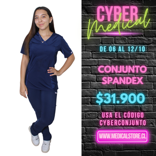 Conjunto Spandex Azul Marino