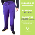 PANTALON RECTO ANTIFLUIDO HOMBRE MORADO MODELO MADRID