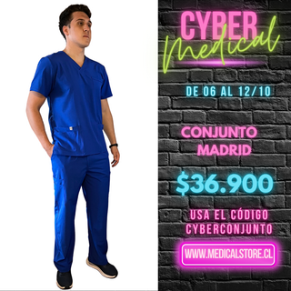 Conjunto Antifluido Hombre Azul Rey Modelo Madrid
