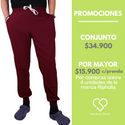 PANTALON JOGGER ANTIFLUIDO UNISEX RIPHOLIA BURDEO