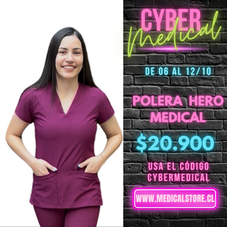 Top Antifluido Burdeo Hero Medical