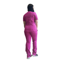 CONJUNTO ANTIFLUIDOS FUCSIA (PANTALON MEDICAL RECTO)