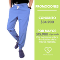 PANTALON JOGGER ANTIFLUIDO UNISEX RIPHOLIA CELESTE