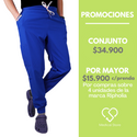 PANTALÓN JOGGER ANTIFLUIDO UNISEX RIPHOLIA AZUL REY