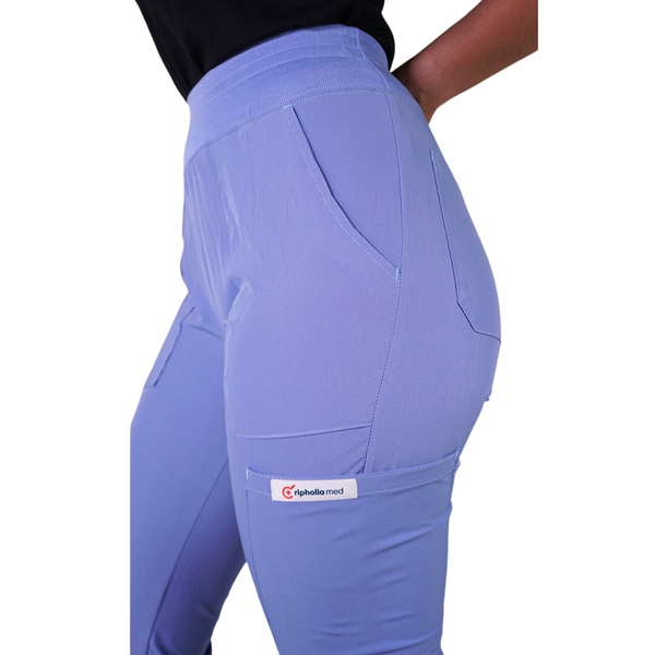 PANTALÓN ANTIFLUIDO RIPHOLIA MODELO MEDICAL CELESTE