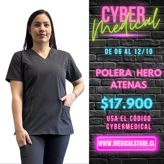 Top Antifluido Gris Hero Atenas