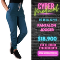 Pantalón Jogger Clínico Antifluido Unisex Verde Petroleo