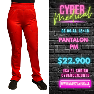 Pantalon Antifluidos PM Rojo