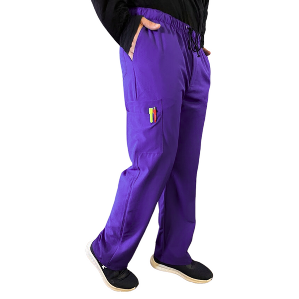 PANTALON RECTO ANTIFLUIDO HOMBRE MORADO MODELO MADRID