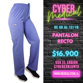 Pantalón Recto Antifluidos Unisex Ripholia Celeste