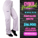 Pantalón Recto Antifluido Unisex Ripholia Blanco