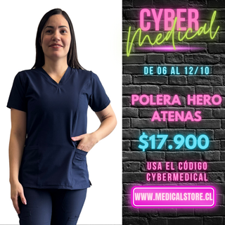 Top Antifluido Azul Marino Hero Atenas