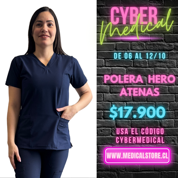 Top Antifluido Azul Marino Hero Atenas