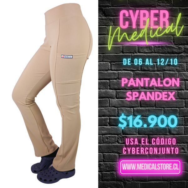 Pantalón Spandex Ripholia Beige