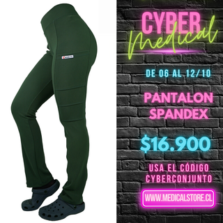 Pantalón Spandex Ripholia Verde Botella