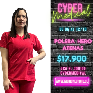 Top Antifluido Rojo Hero Atenas